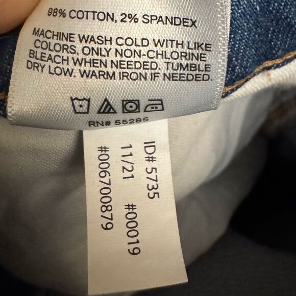 Express Size 4R Mid Rise 90’s Ankle Bootcut Distressed Raw Edge Hem Jeans - Picture 11 of 11